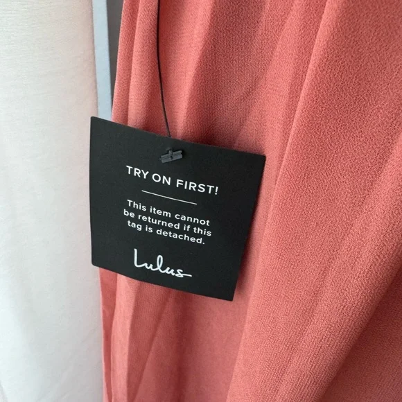 Lulu's Coral Ruffle Maxi Dress - Picture 5 of 7